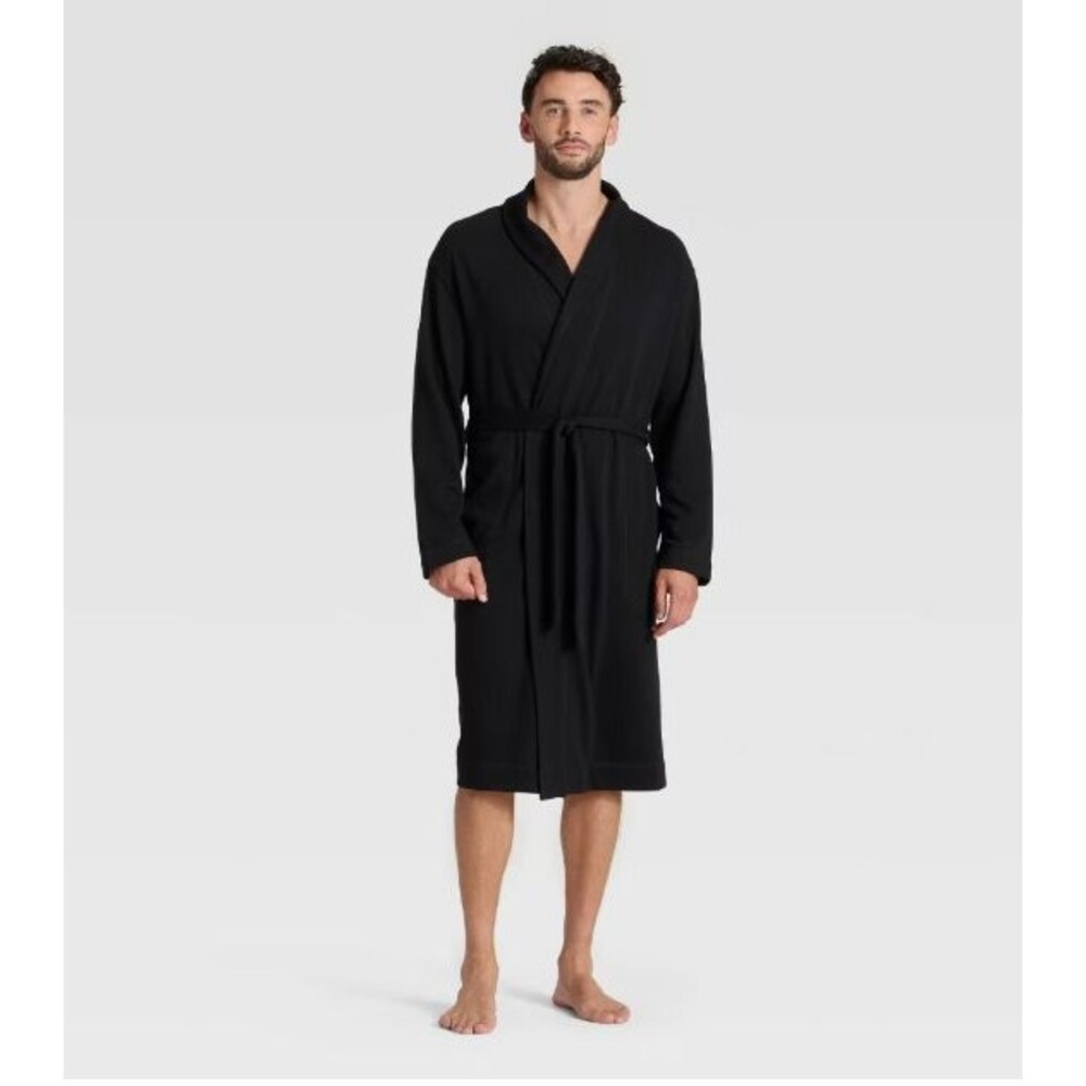 Goodfellow & Co Men's Knit Robe Black L/XL NWT